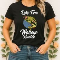 Funny Walleye Fishing Lake Erie Walleye Hunter Women's T-Shirt thumb 2