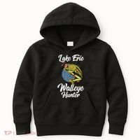 Funny Walleye Fishing Lake Erie Walleye Hunter Kids Hoodie thumb 0