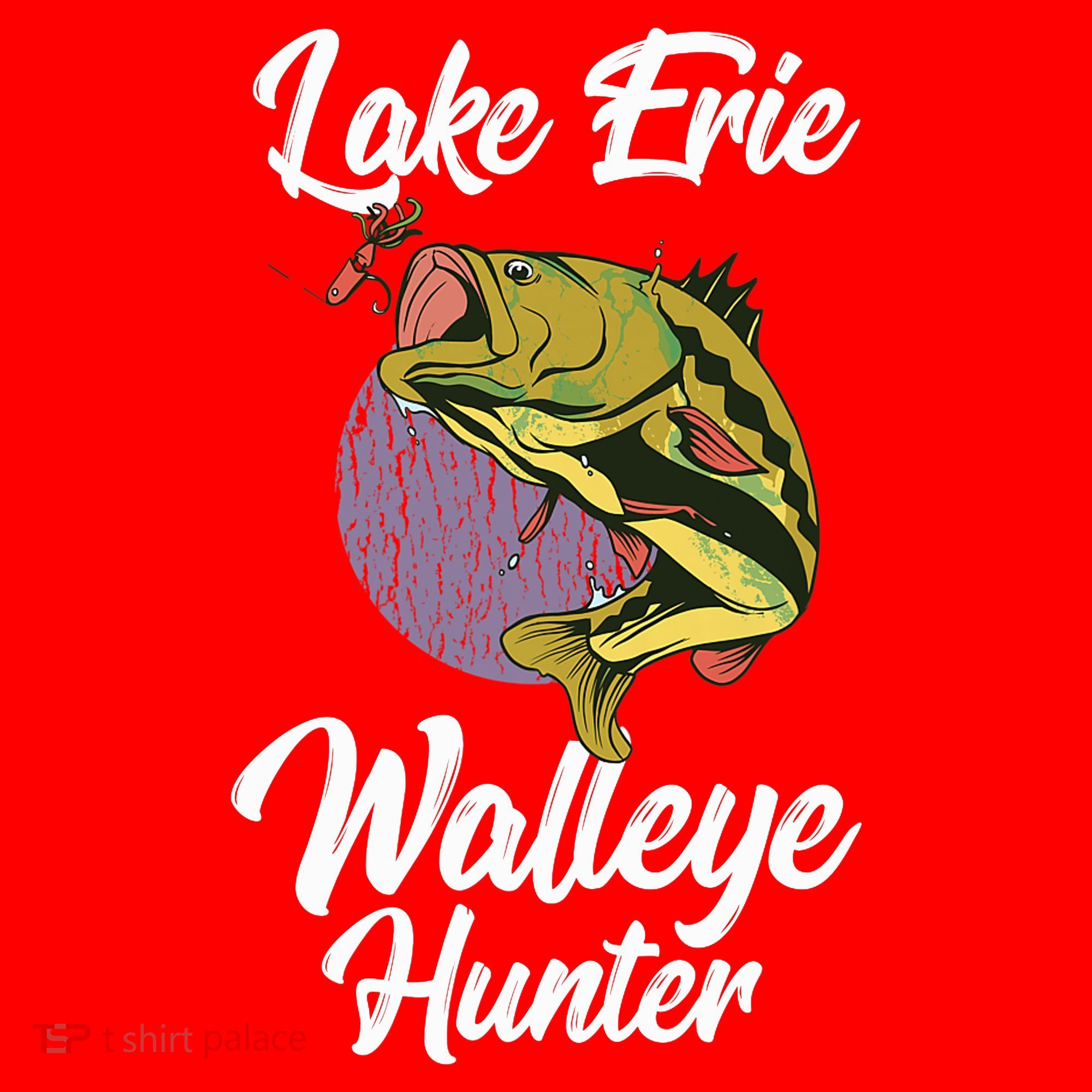 Funny Walleye Fishing Lake Erie Walleye Hunter Santa Hat