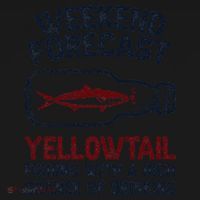 Fisher Weekend Forecast Fishing Fish Yellowtail Backpack thumb 2