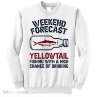 Fisher Weekend Forecast Fishing Fish Yellowtail Sweatshirt thumb 0