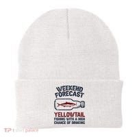Fisher Weekend Forecast Fishing Fish Yellowtail Beanie thumb 0