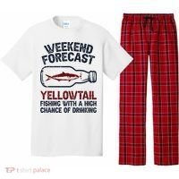 Fisher Weekend Forecast Fishing Fish Yellowtail Pajama Set thumb 0