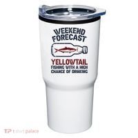 Fisher Weekend Forecast Fishing Fish Yellowtail Tumbler thumb 0