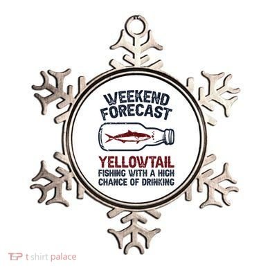 Fisher Weekend Forecast Fishing Fish Yellowtail Ornament