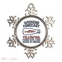 Fisher Weekend Forecast Fishing Fish Yellowtail Ornament thumb 0
