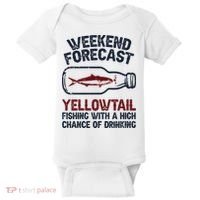 Fisher Weekend Forecast Fishing Fish Yellowtail Baby Bodysuit thumb 0
