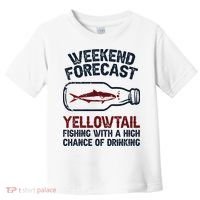 Fisher Weekend Forecast Fishing Fish Yellowtail Toddler T-Shirt thumb 0