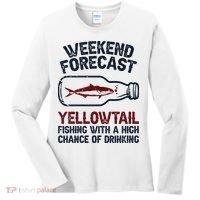 Fisher Weekend Forecast Fishing Fish Yellowtail Women's Long Sleeve Shirt thumb 0