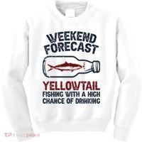 Fisher Weekend Forecast Fishing Fish Yellowtail Kids Sweatshirt thumb 0