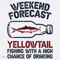 Fisher Weekend Forecast Fishing Fish Yellowtail Kids Sweatshirt thumb 2