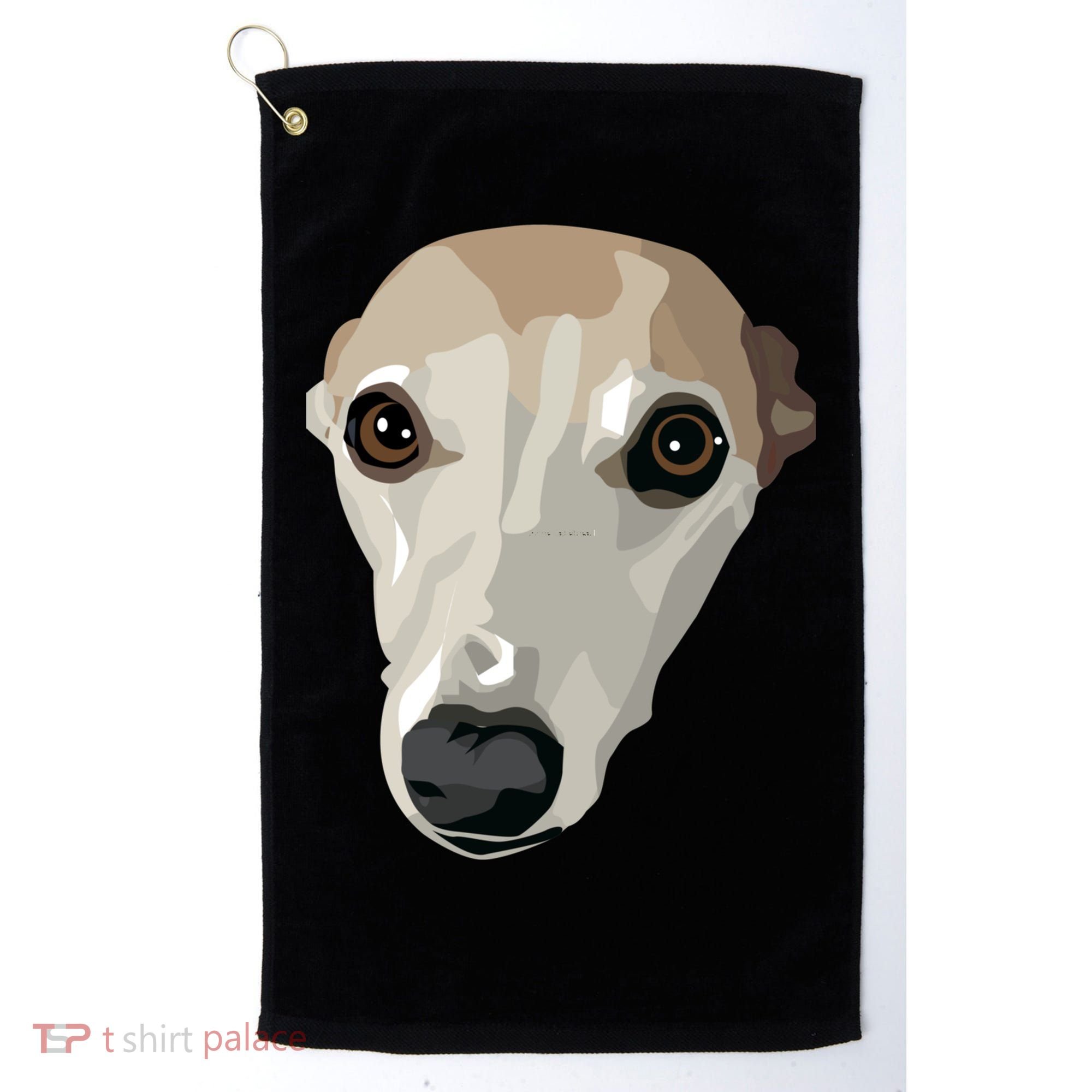 Fawn Whippet Golf Towel