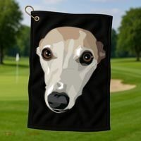 Fawn Whippet Golf Towel thumb 1
