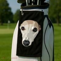 Fawn Whippet Golf Towel thumb 2