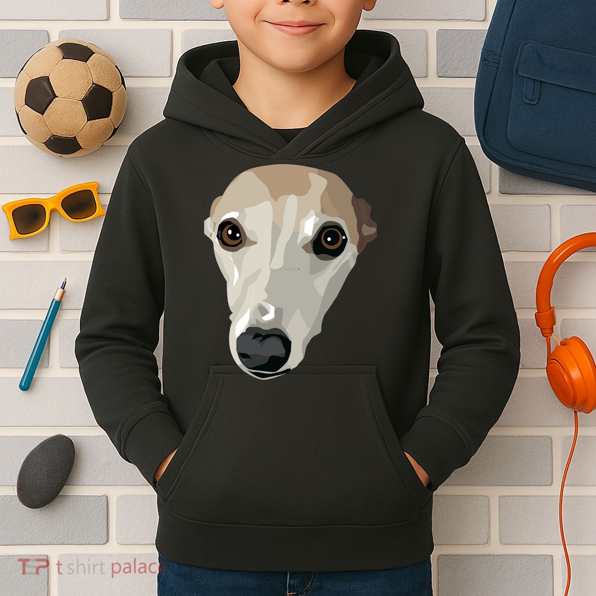 Fawn Whippet Kids Hoodie