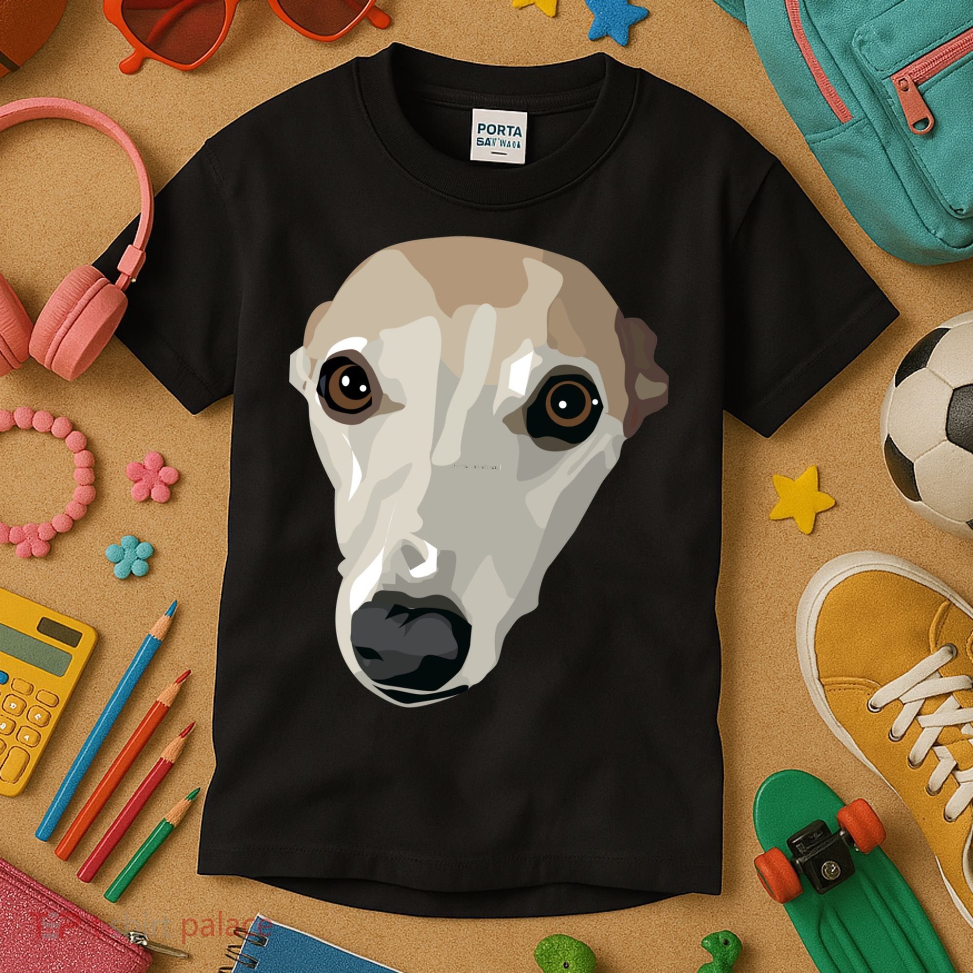 Fawn Whippet Kids T-Shirt
