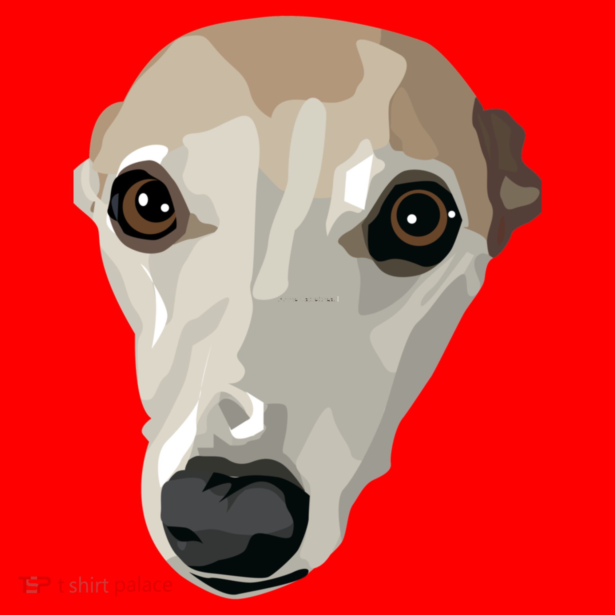 Fawn Whippet Santa Hat