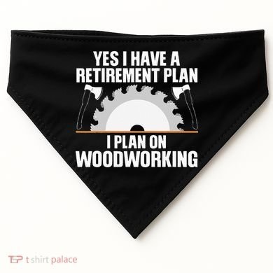 Funny Woodworking For Wo Retirement Carpenter Retired USA-Made Doggie Bandana