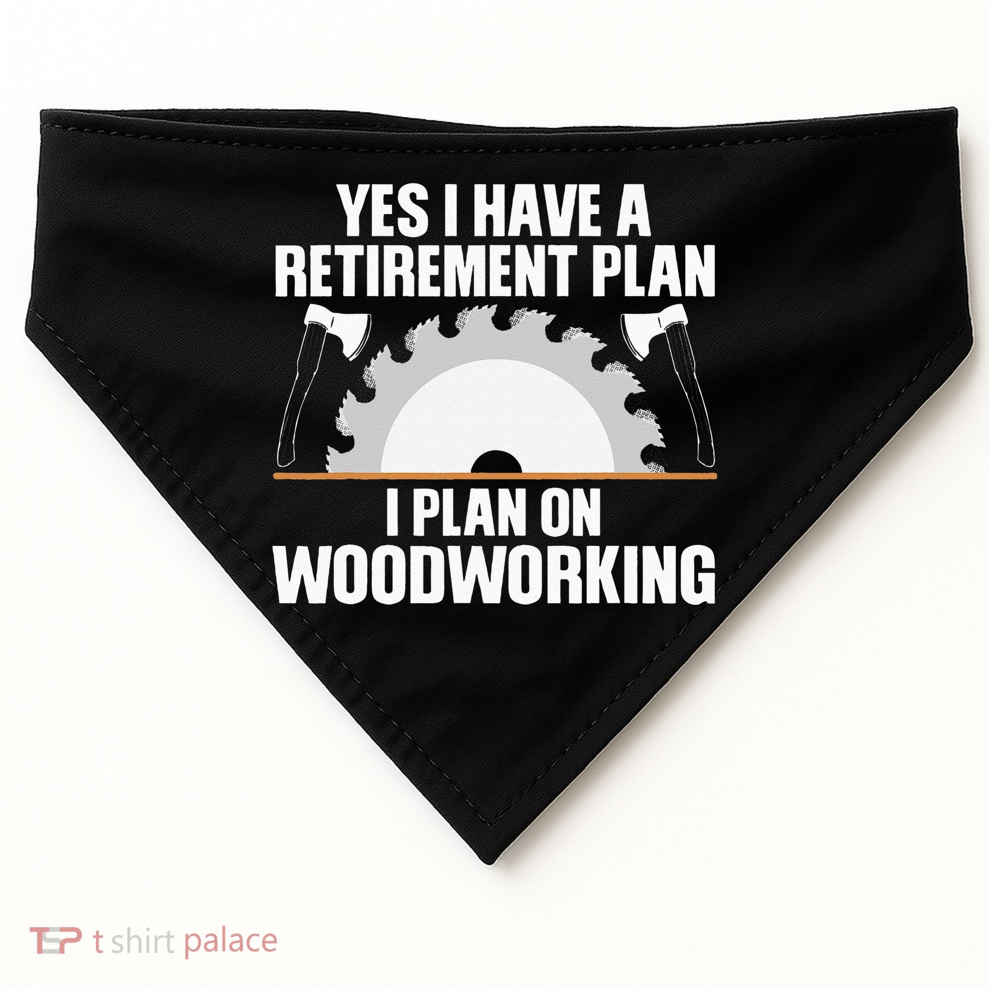 Funny Woodworking For Wo Retirement Carpenter Retired USA-Made Doggie Bandana