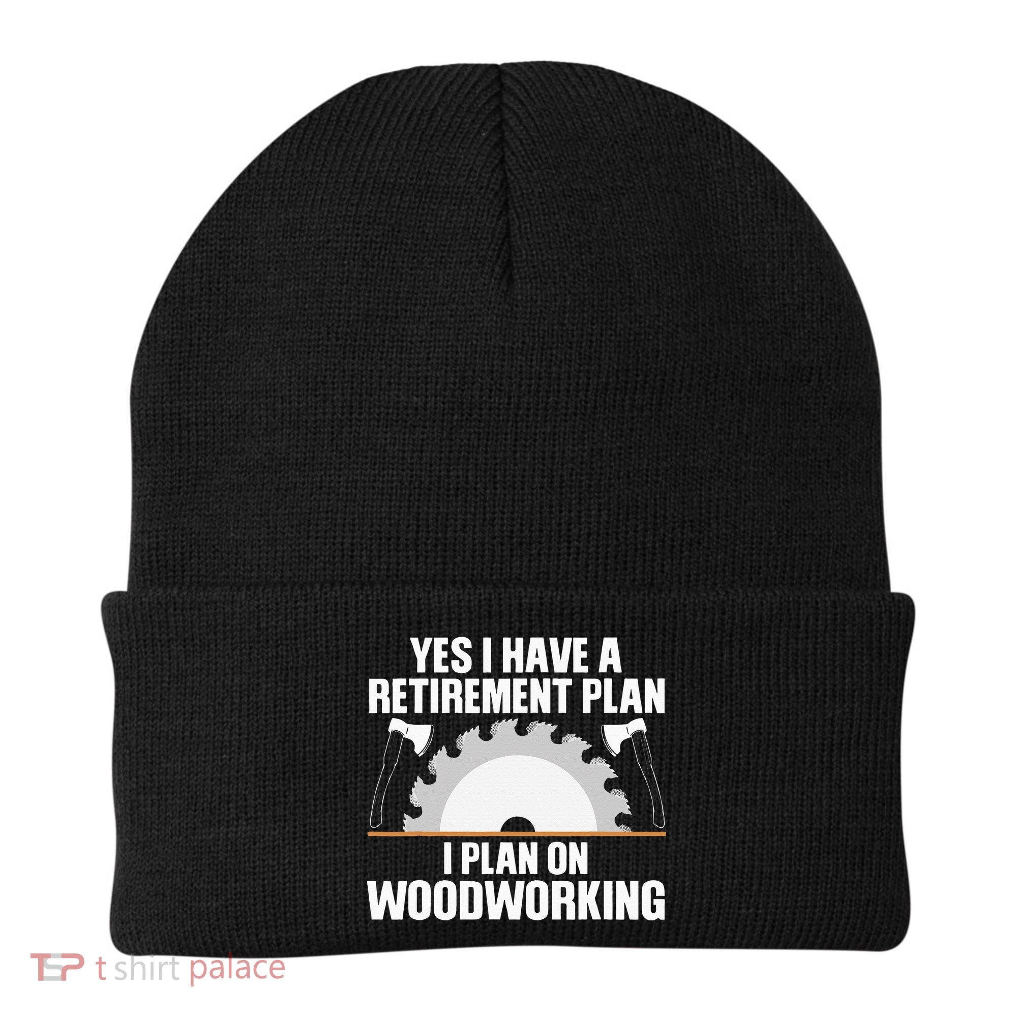 Funny Woodworking For Wo Retirement Carpenter Retired Beanie