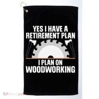 Funny Woodworking For Wo Retirement Carpenter Retired Golf Towel thumb 0