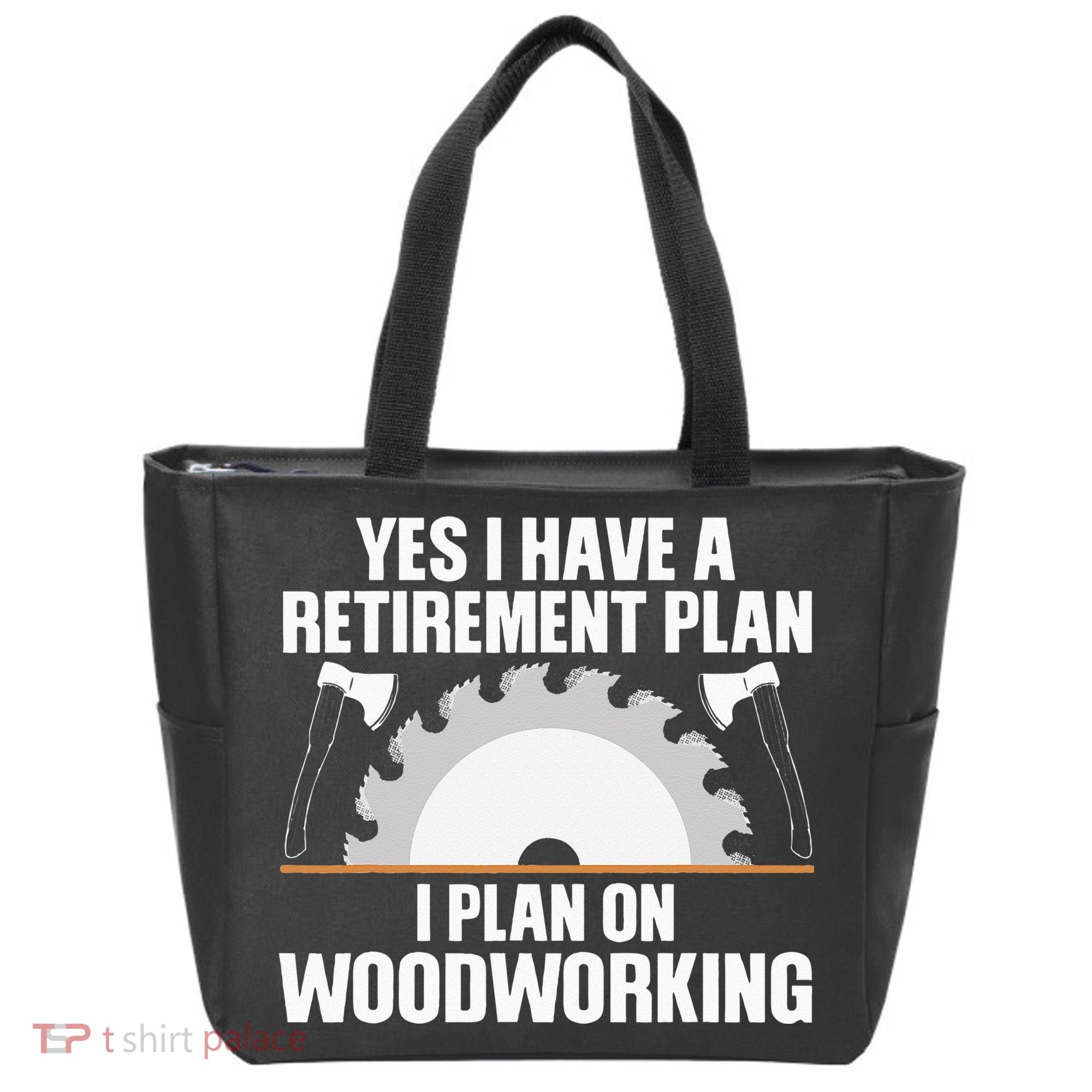 Funny Woodworking For Wo Retirement Carpenter Retired Tote Bag