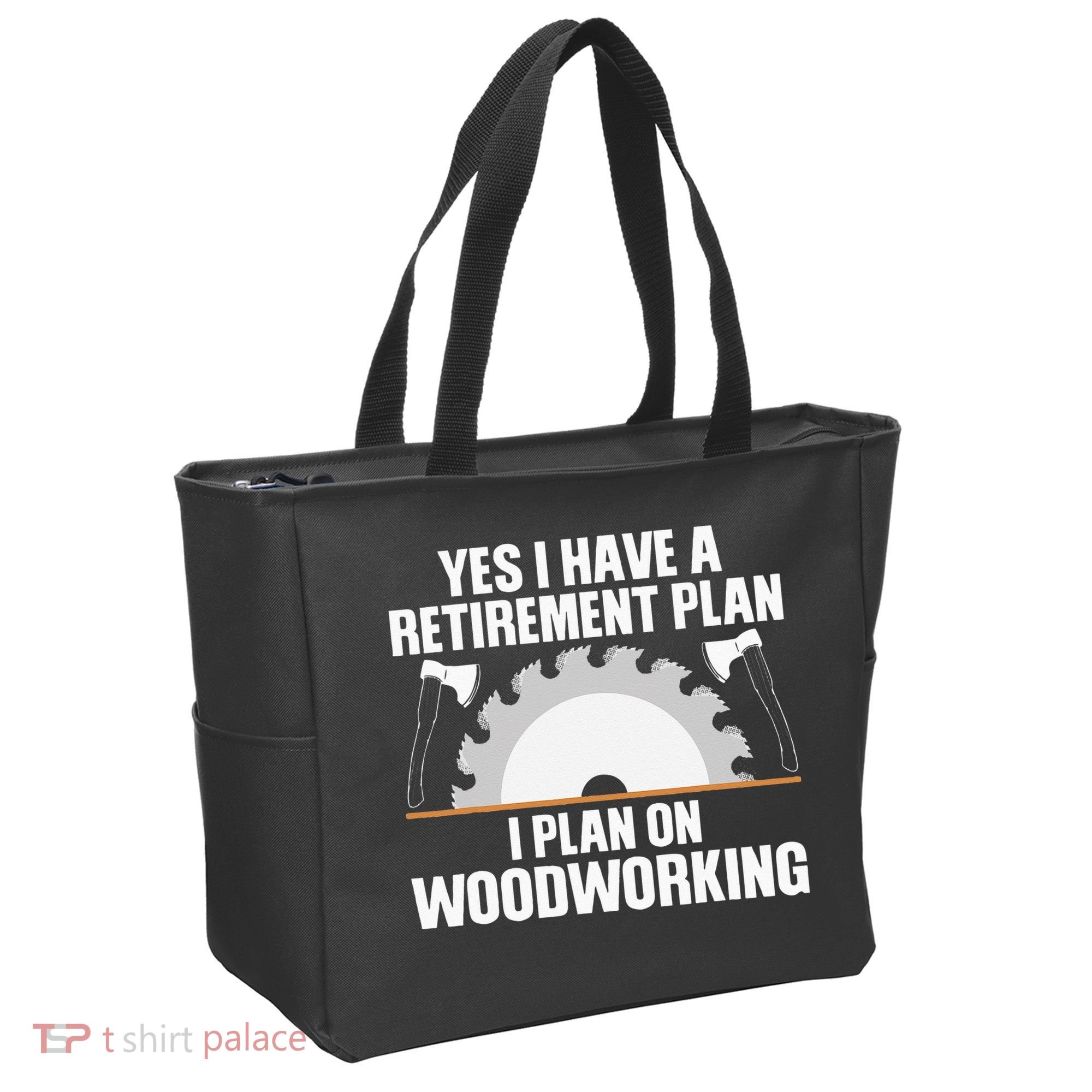 Funny Woodworking For Wo Retirement Carpenter Retired Tote Bag