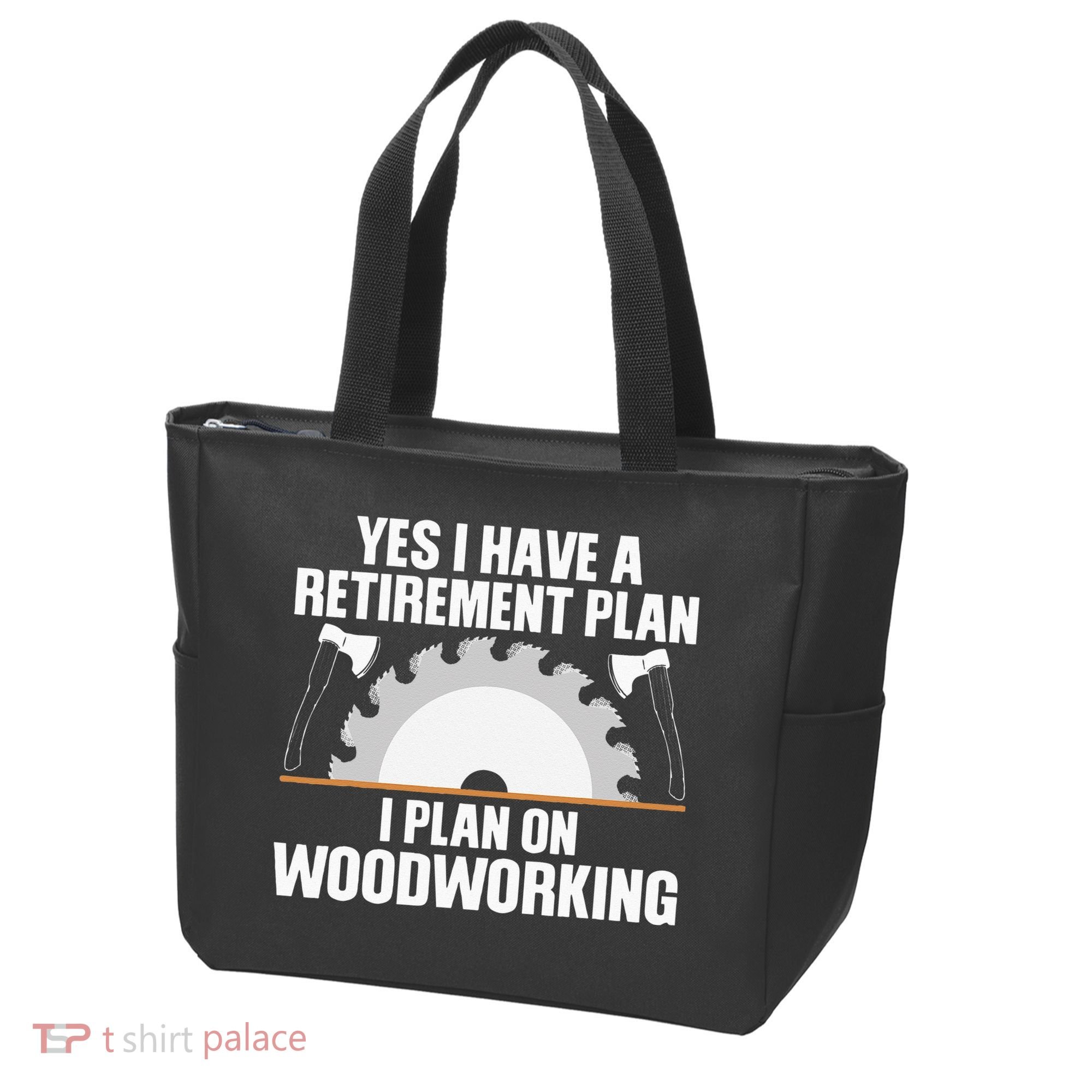 Funny Woodworking For Wo Retirement Carpenter Retired Tote Bag