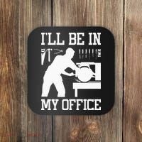 Funny Woodworking Gift For Wo Carpentry Woodworker Coaster thumb 0