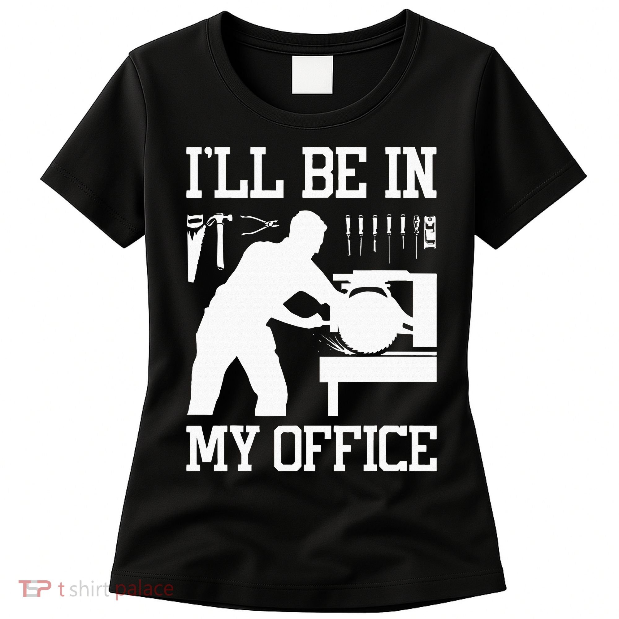 Funny Woodworking Gift For Wo Carpentry Woodworker Women's T-Shirt