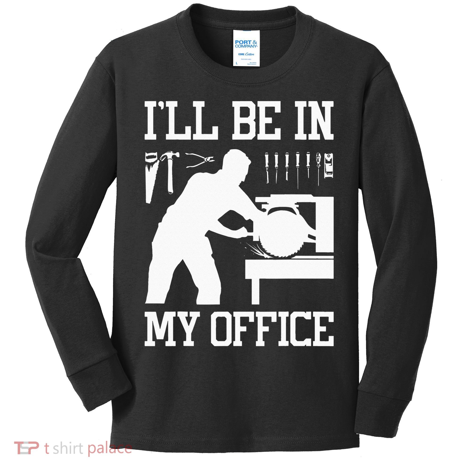 Funny Woodworking Gift For Wo Carpentry Woodworker Kids Long Sleeve Shirt
