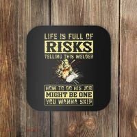 Funny Welding Gear Welder Men Coaster thumb 0