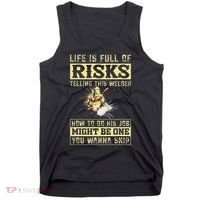 Funny Welding Gear Welder Men Tank Top thumb 0