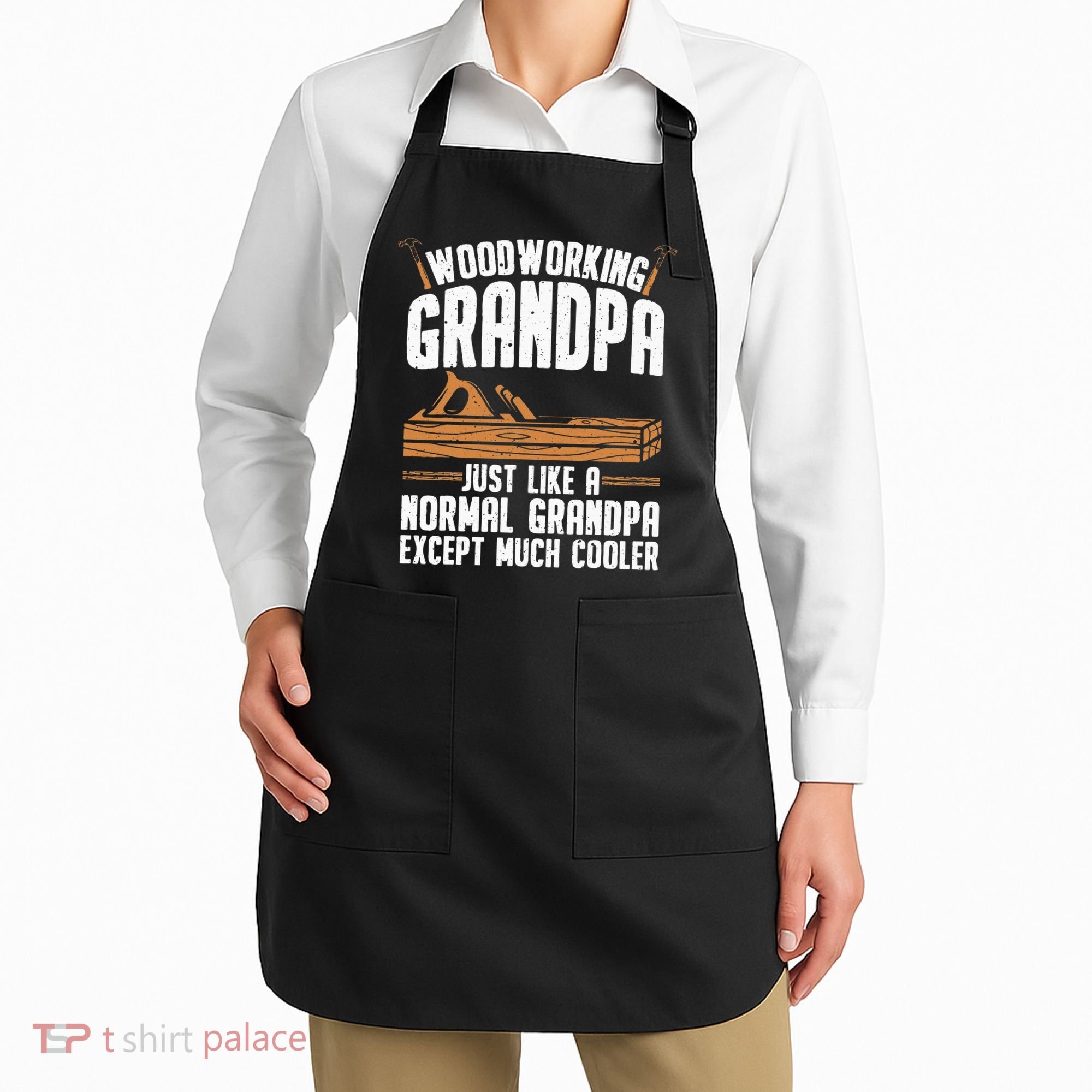 Funny Woodworking Grandpa Dad Apron