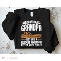Funny Woodworking Grandpa Dad Sweatshirt thumb 2