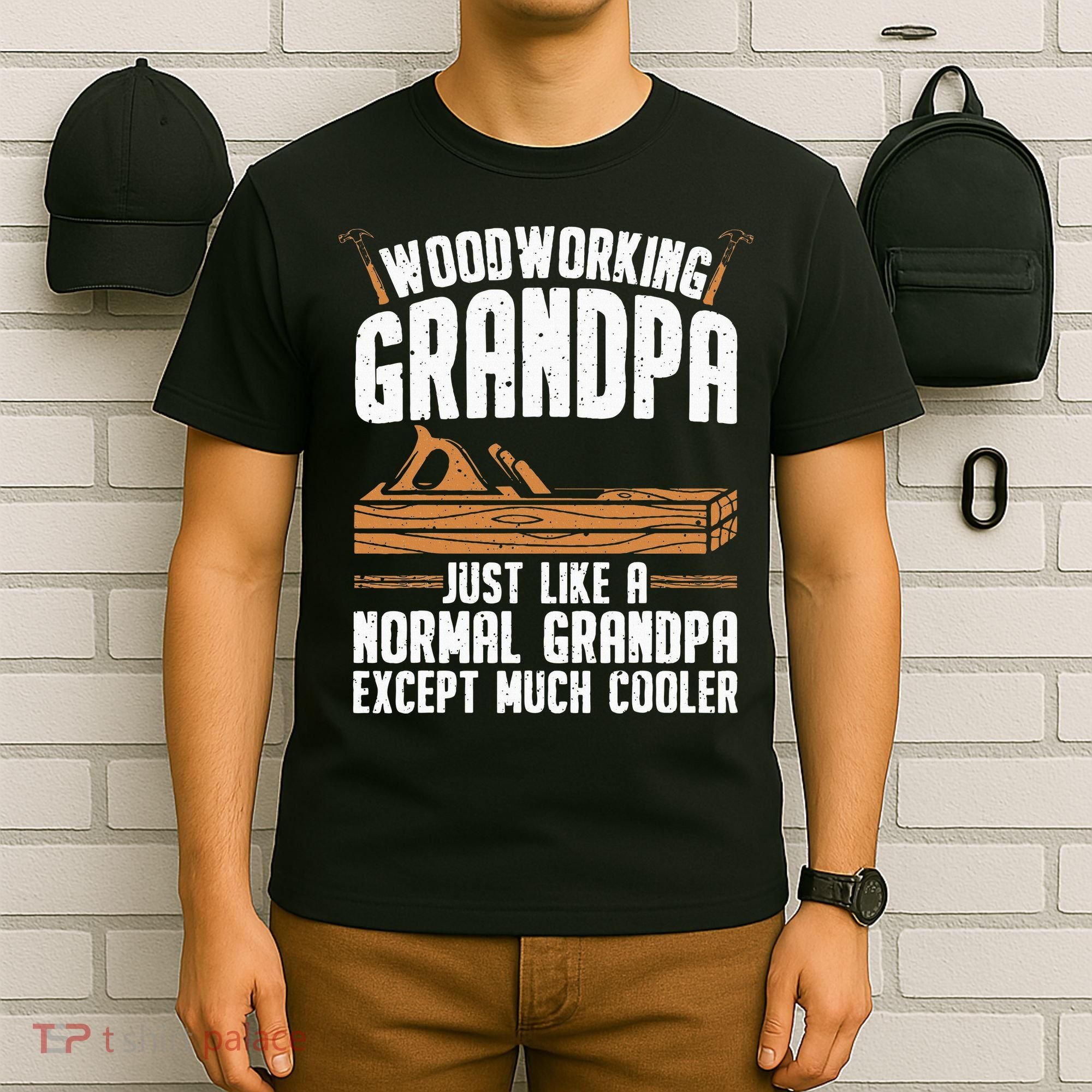 Funny Woodworking Grandpa Dad T-Shirt