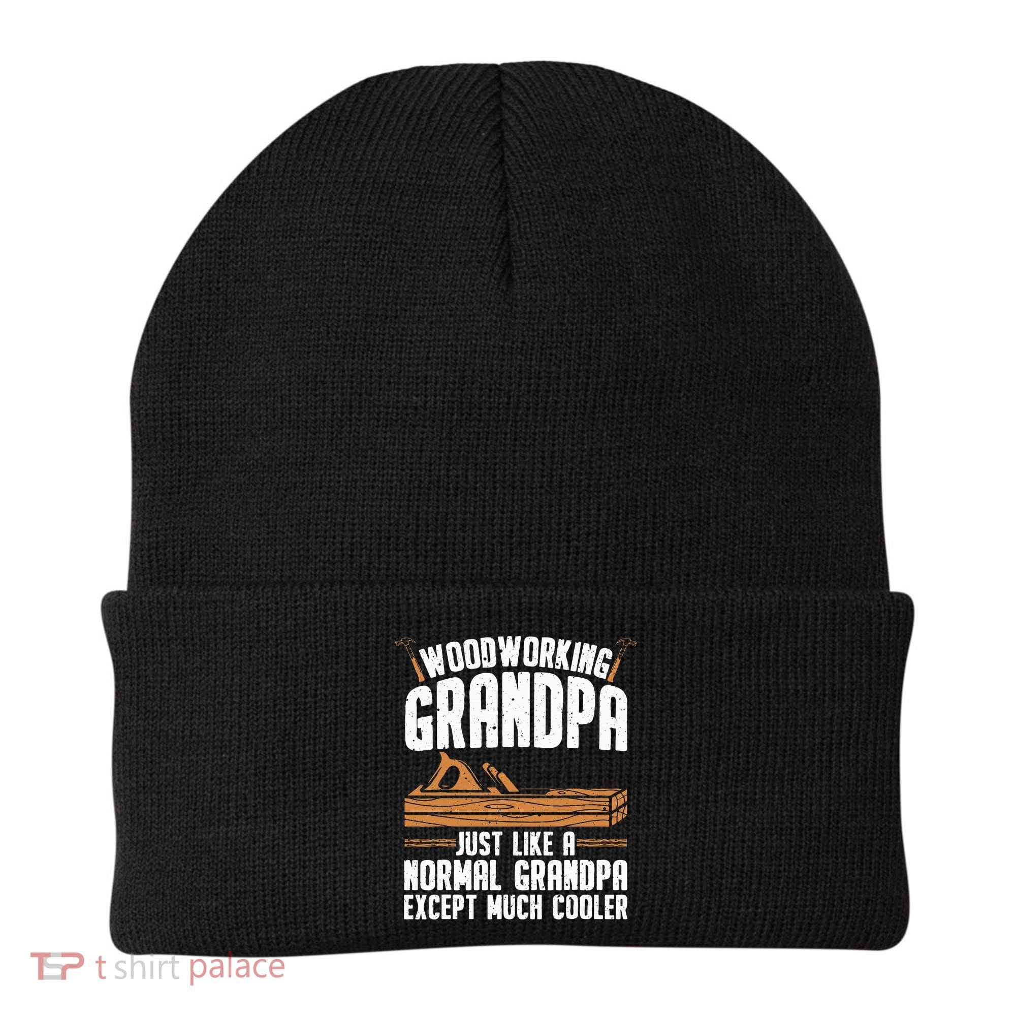Funny Woodworking Grandpa Dad Beanie