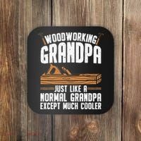 Funny Woodworking Grandpa Dad Coaster thumb 0