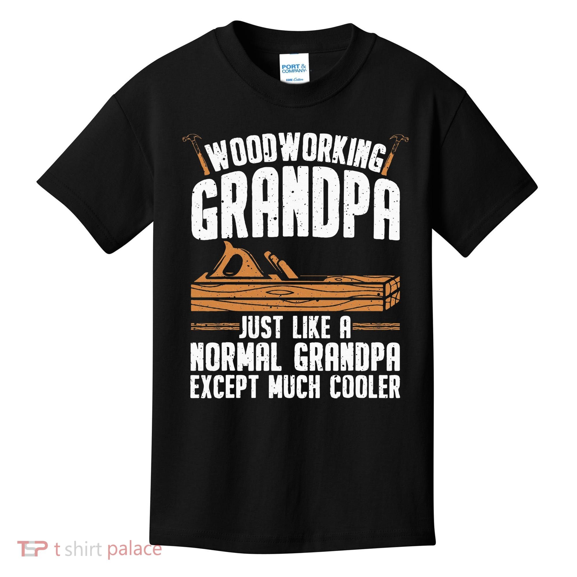 Funny Woodworking Grandpa Dad Kids T-Shirt