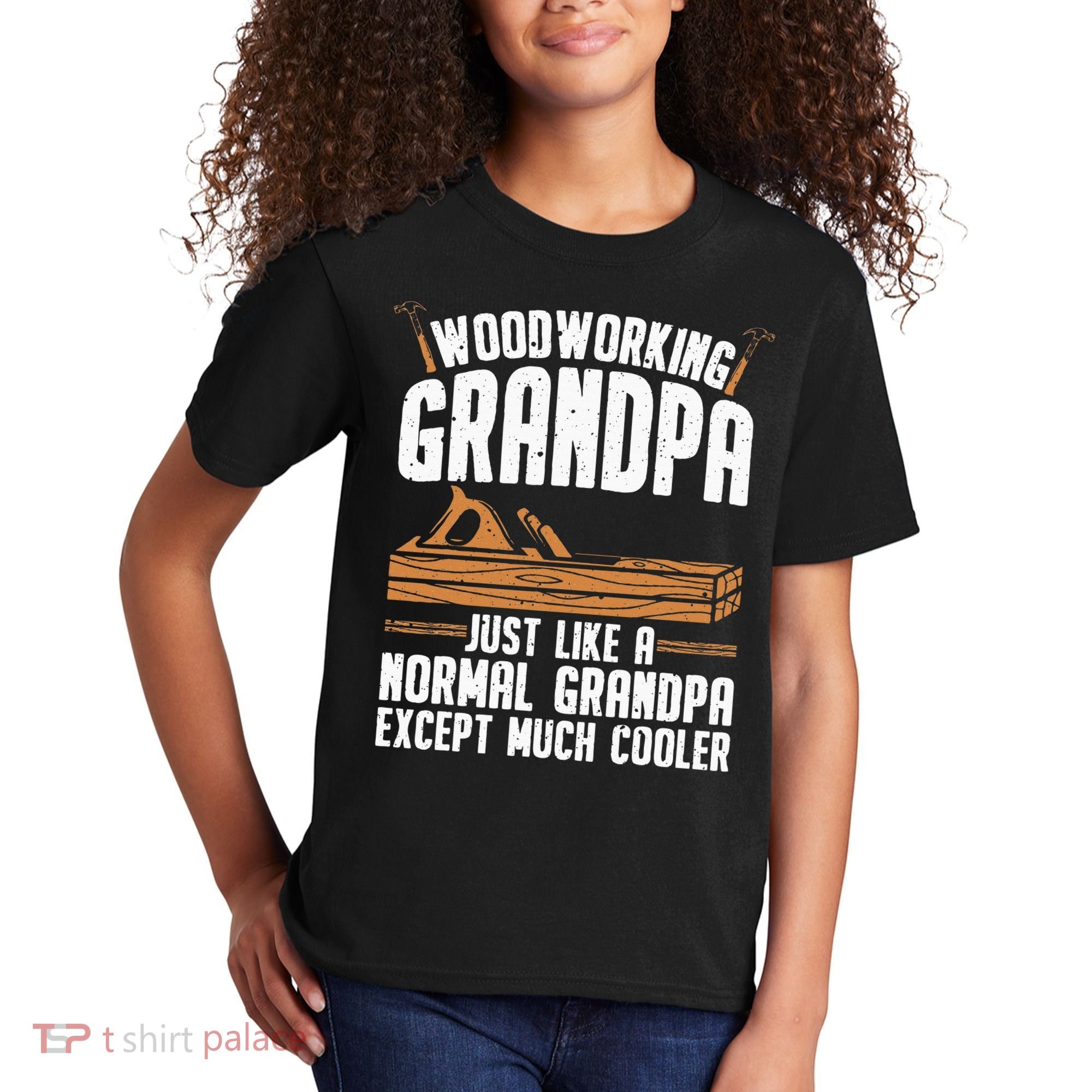 Funny Woodworking Grandpa Dad Kids T-Shirt