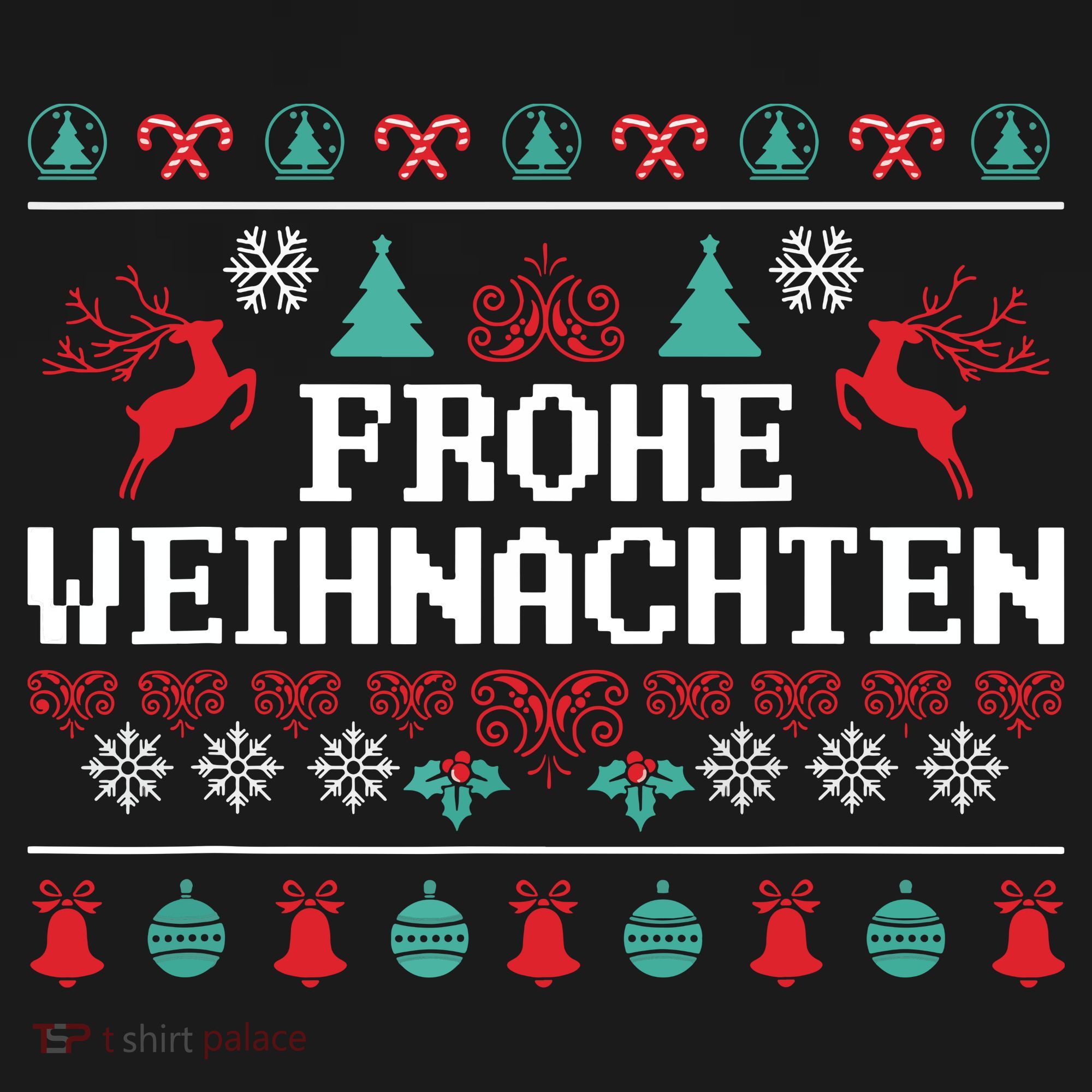 Frohe Weihnachten German Merry Christmas Holidays Germany Long Sleeve Shirt