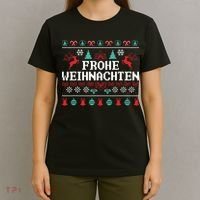 Frohe Weihnachten German Merry Christmas Holidays Germany T-Shirt thumb 4
