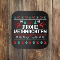 Frohe Weihnachten German Merry Christmas Holidays Germany Coaster thumb 0