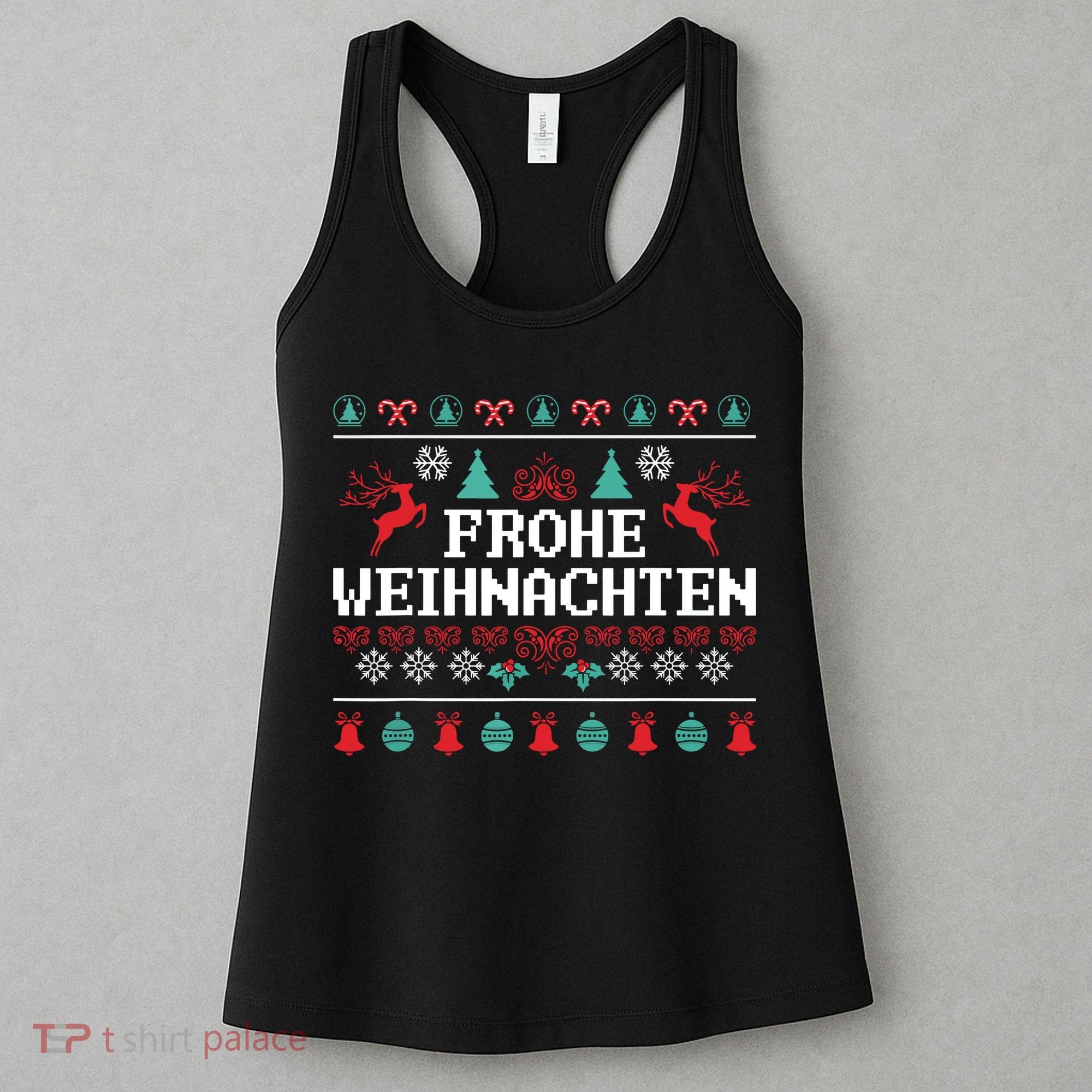 Frohe Weihnachten German Merry Christmas Holidays Germany Women's Tank Top