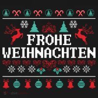 Frohe Weihnachten German Merry Christmas Holidays Germany Baby Bodysuit thumb 2