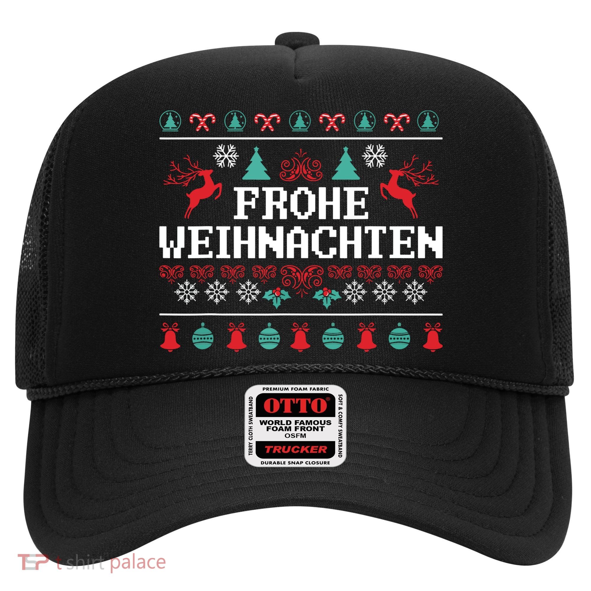 Frohe Weihnachten German Merry Christmas Holidays Germany Hat