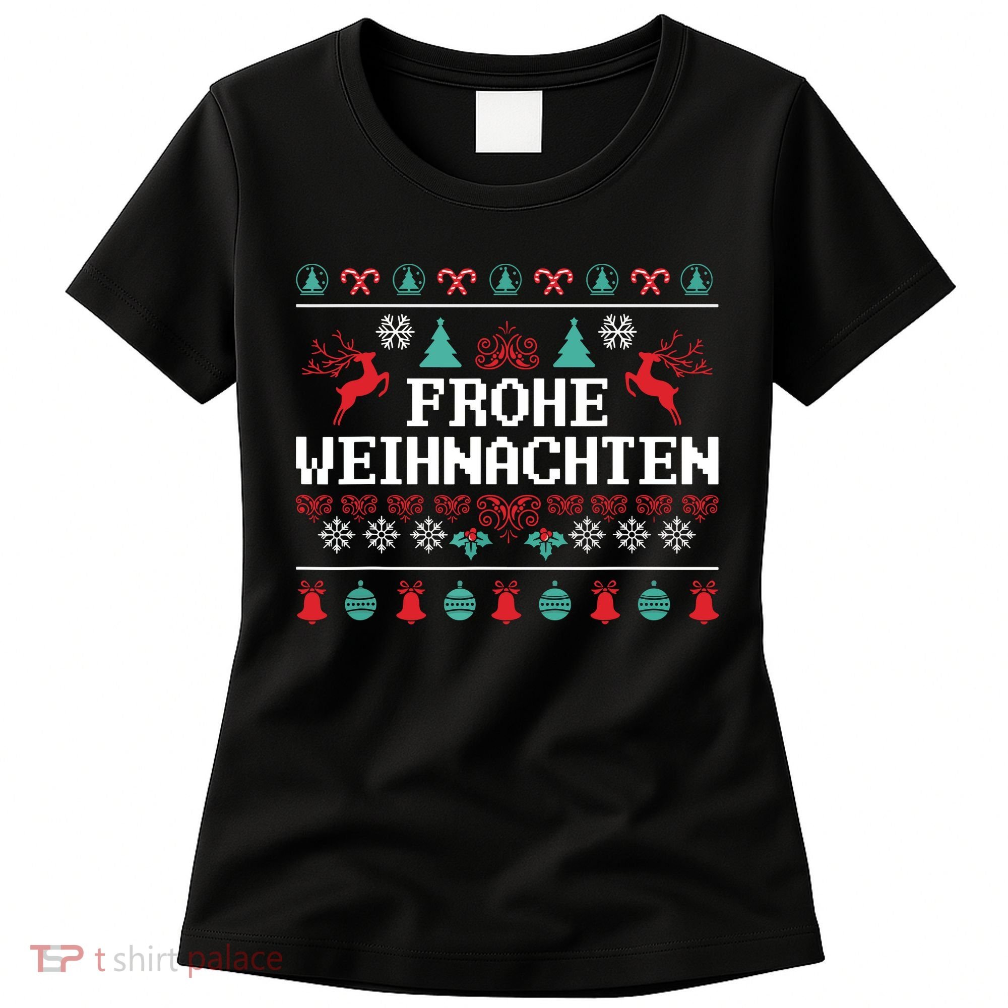 Frohe Weihnachten German Merry Christmas Holidays Germany Women's T-Shirt