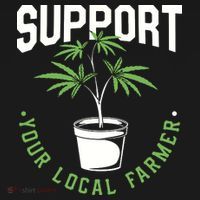 Funny Weed Gift Support Your Local Farmer Local Grower Women's Hoodie thumb 2