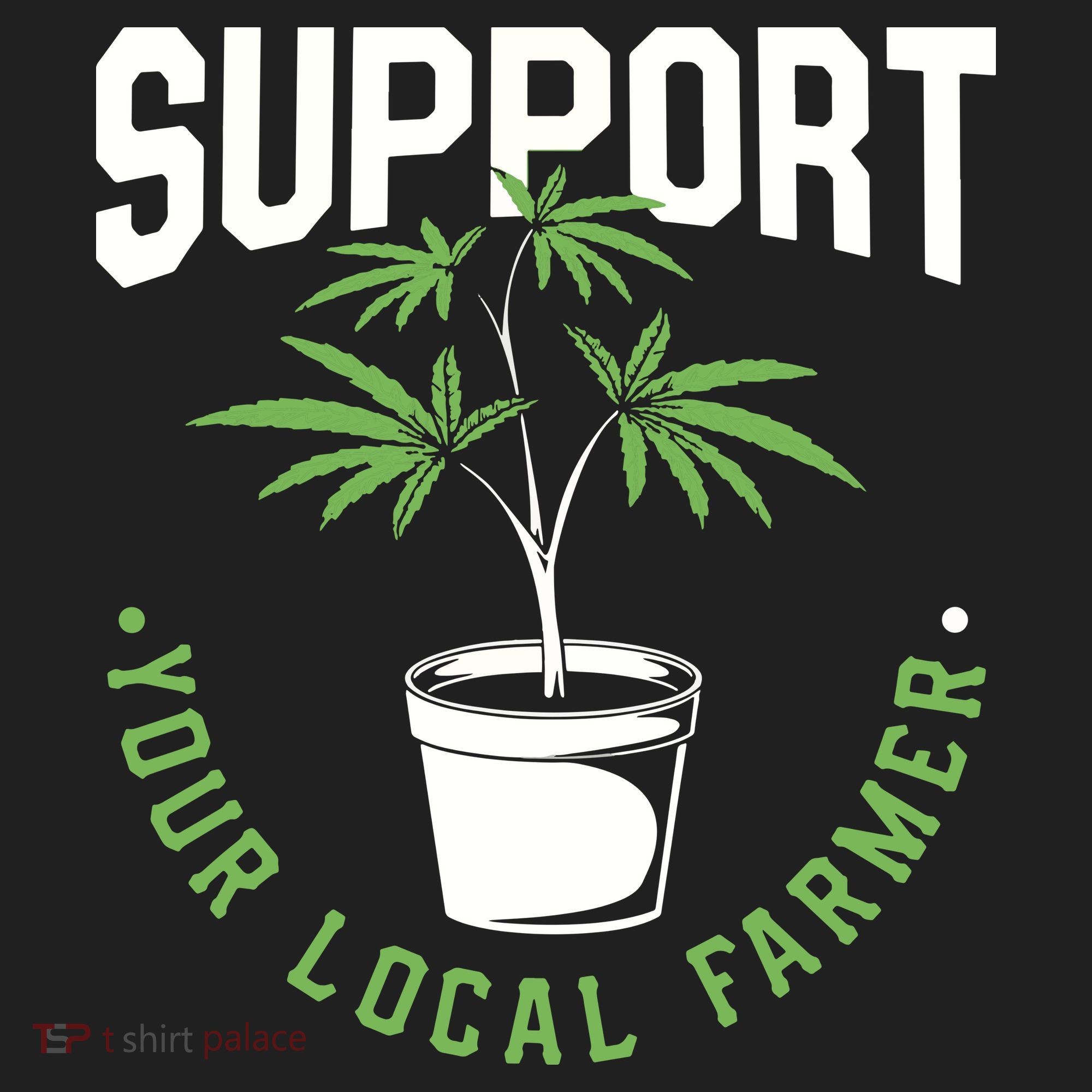 Funny Weed Gift Support Your Local Farmer Local Grower Kids Long Sleeve Plaid Pajama Set