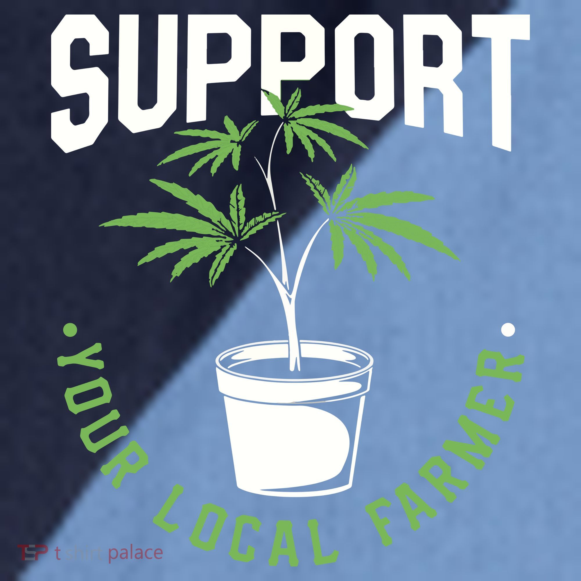 Funny Weed Gift Support Your Local Farmer Local Grower Raglan Baseball Sleeve Shirt